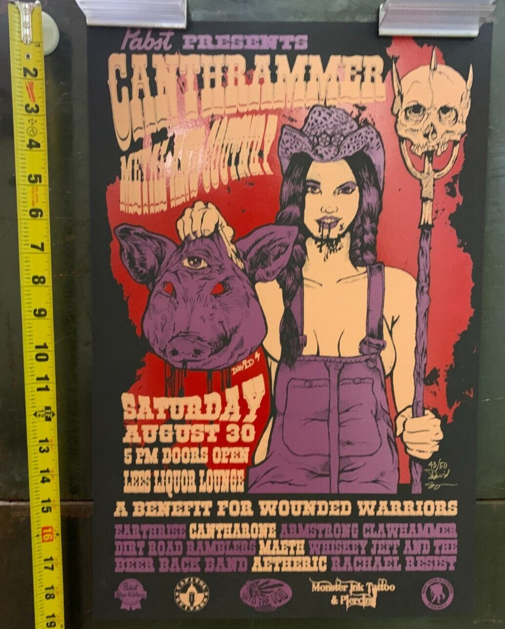 ART PRINT - "Canthrammer" A Benefit For Wounded Warriors Project @ Lee's Liquor