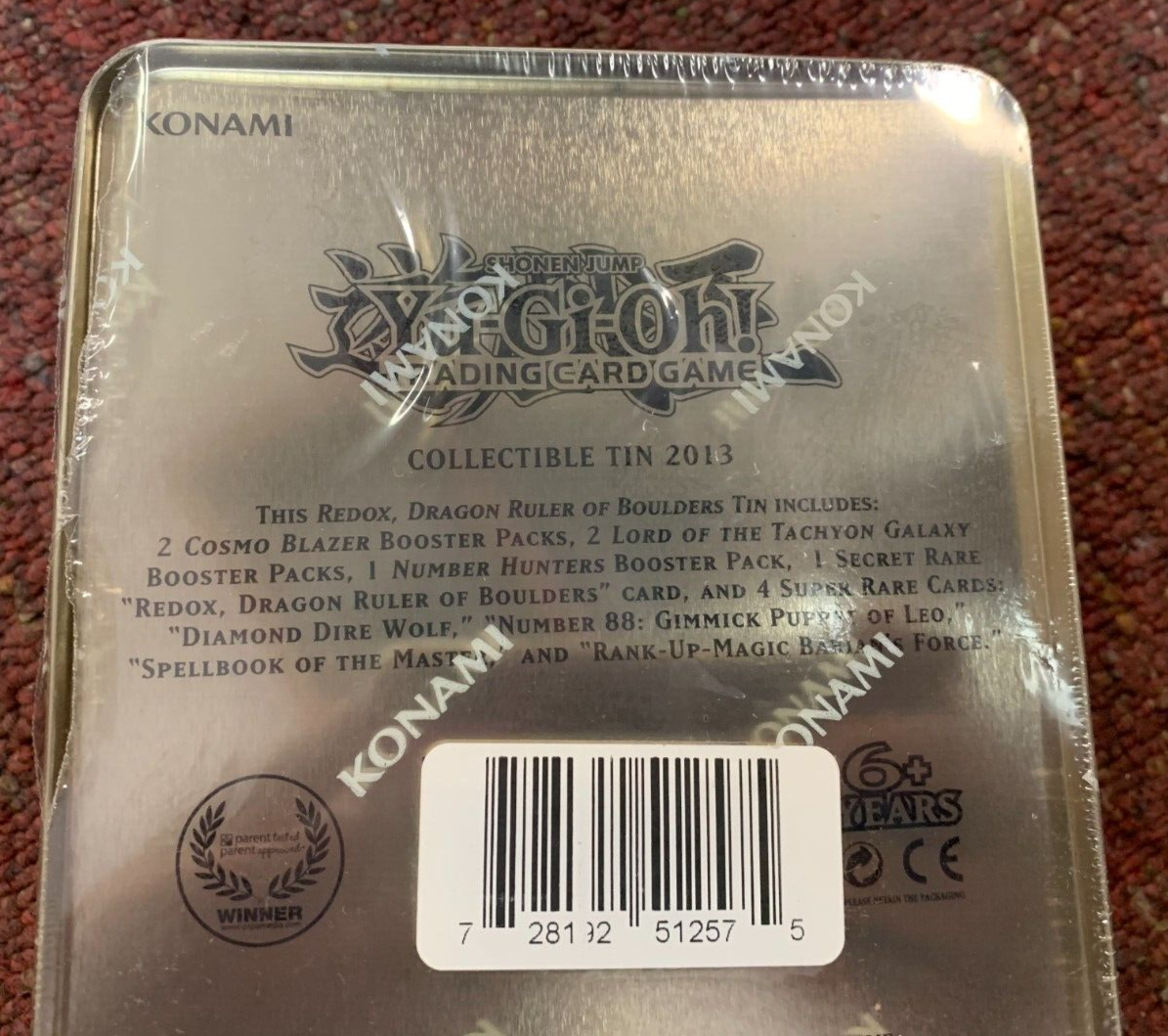 Yu-Gi-Oh! TCG Collectible Tin 2013 SEALED Redox, Dragon Ruler Of Boulders Konami