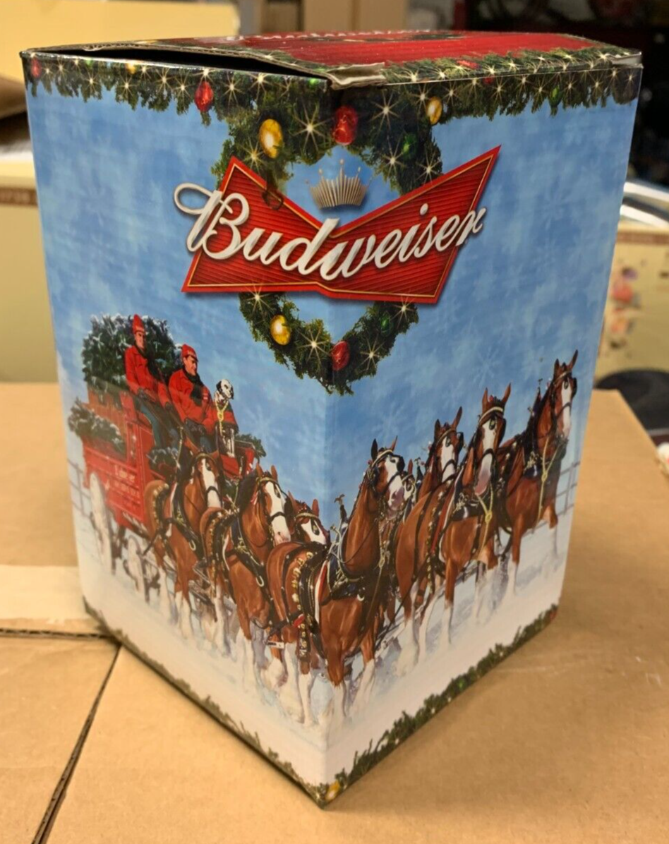 Budweiser 2009 Holiday Stein NIB "A Holiday Tradition" w/ COA Clydesdales Beer