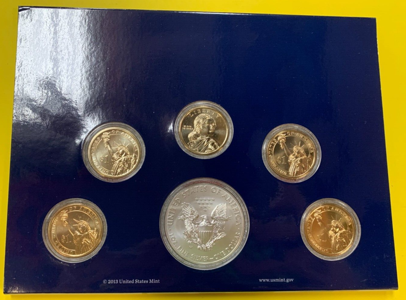 2013 United States Mint Annual Uncirculated Dollar Coin Set Money Collectibles