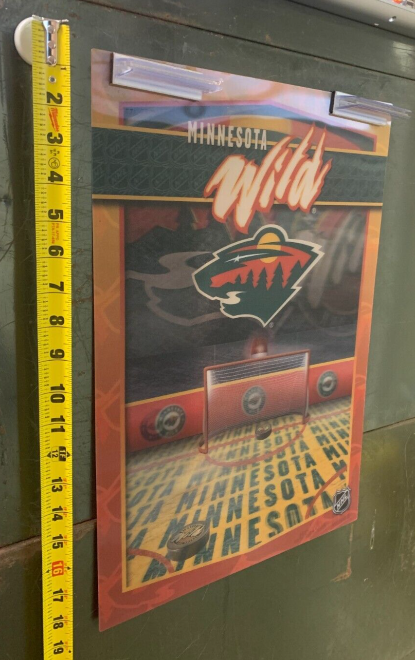 3-D SPORTS POSTER 2007 Minnesota Wild Motion Imaging Inc. NHL Hockey