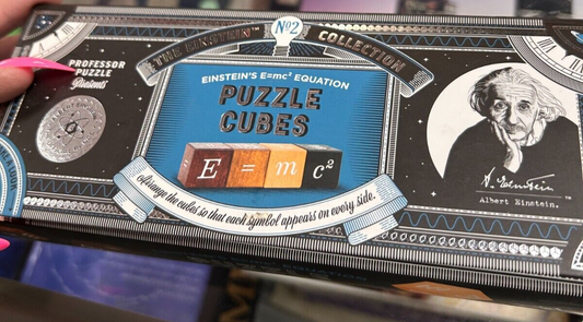 Albert Einstein's E=MC2 Equation "Puzzle Cubes" Professor Puzzle Geniuses