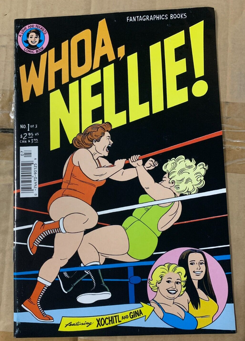 Fantagraphics "Whoa, Nellie" #1 (1996) Comic Book Dynamite Pam Jones Wrestling