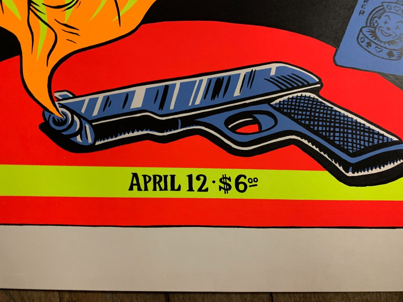 Ward Sutton - 1996 - Bloodloss Concert Poster S&N Jessamine, Laundry Seattle, WA