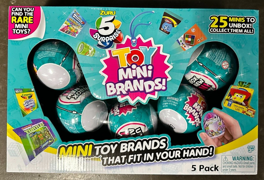 ZURU 5 Surprise Toy Mini Brands! In Box 25 Minis To Unbox! Sealed Box Tik Tok