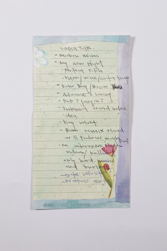 EYEDEA ARCHIVE- Hand Written Notes/ Eyedeas Ideas- Modern Manic OOAK Velvet