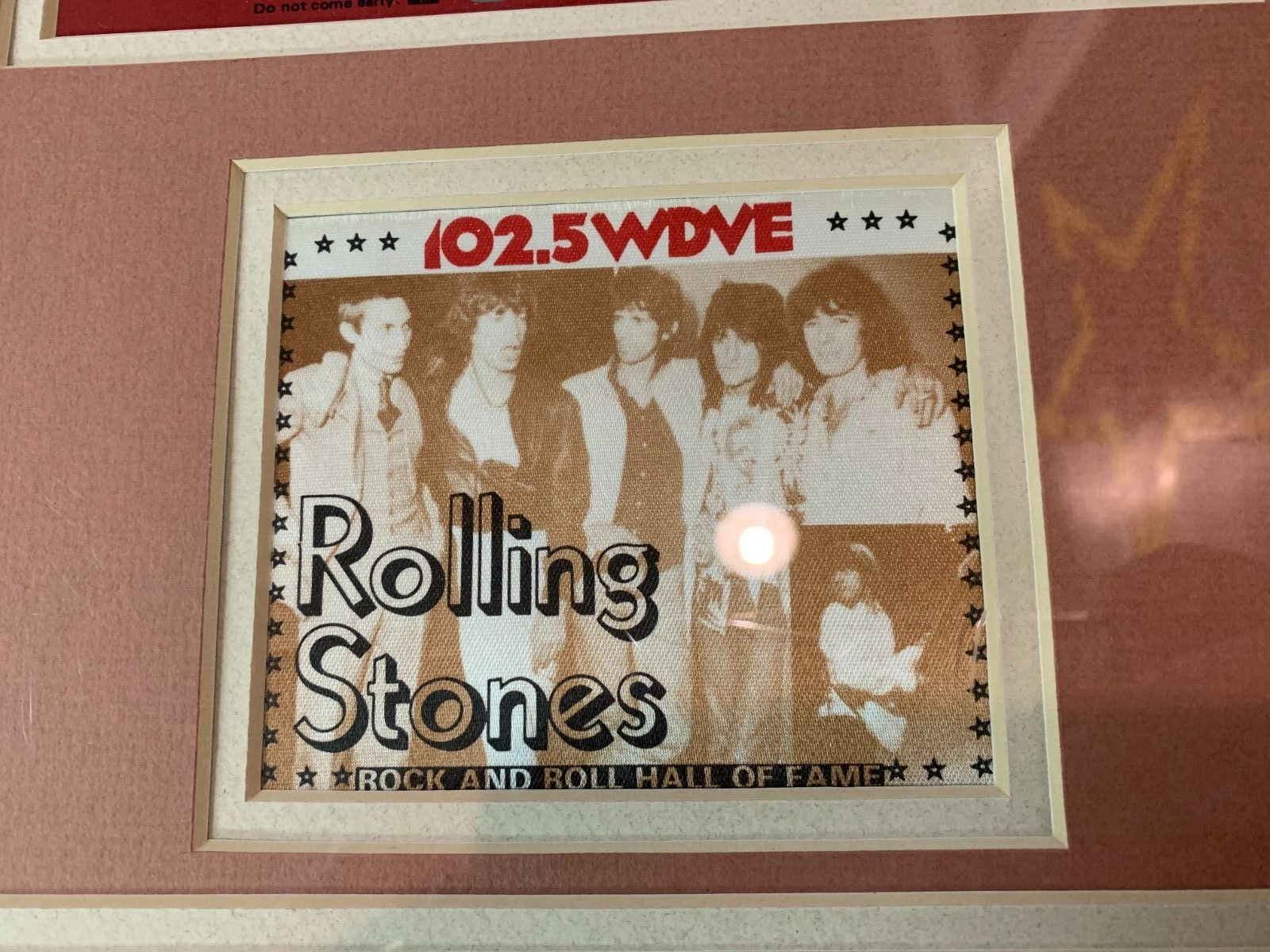 FRAMED The Rolling Stones Photo W/ 1981 Concert Ticket Orlando, FL Hall Of Fame