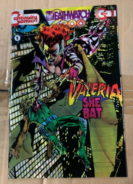 Continuity Comics "Valeria The She-Bat" #1A (1993) Acetate Cover Neal Adams