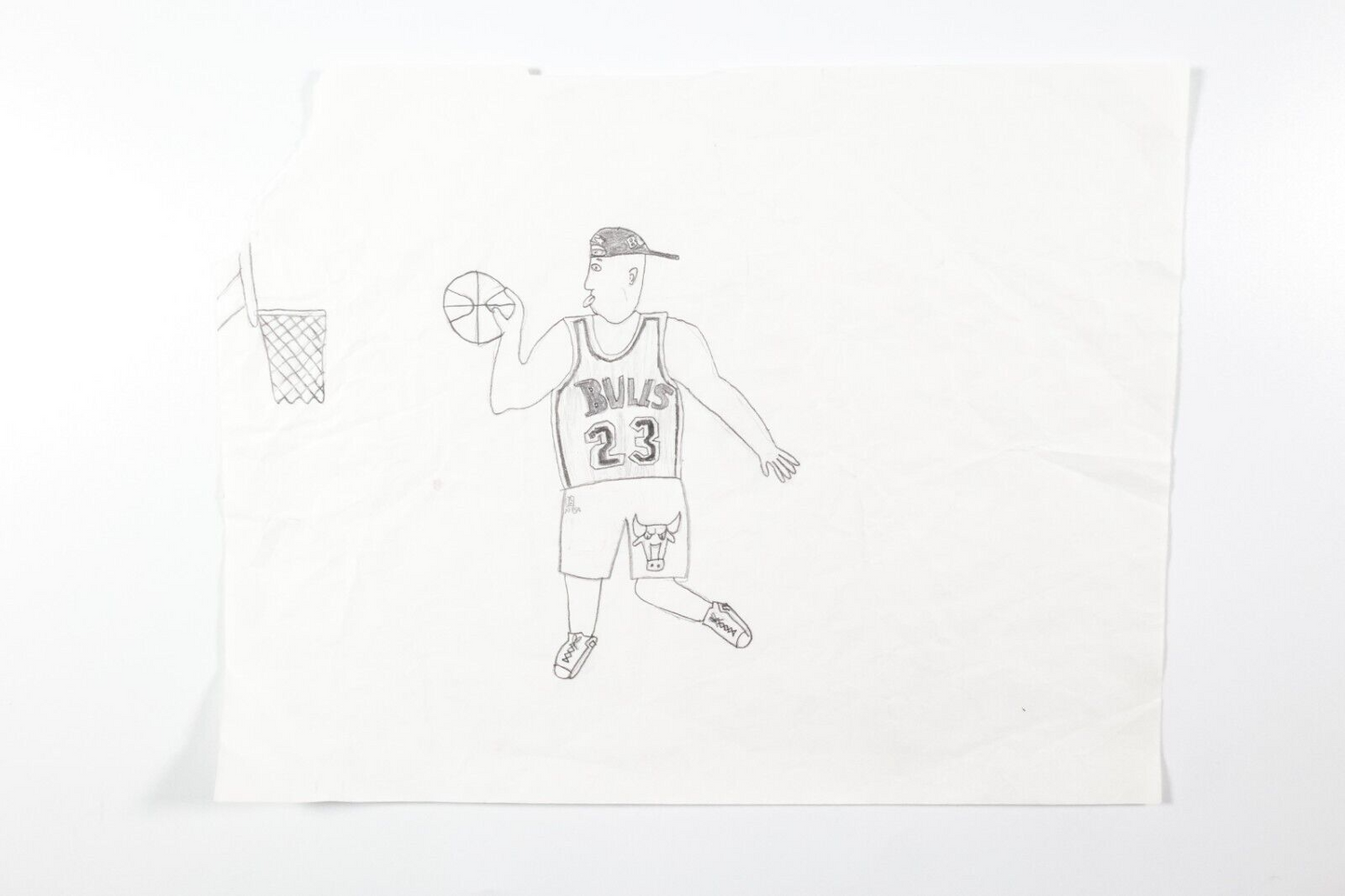 EYEDEA ARCHIVE- Eyedea Childhood Artwork 'Michael Jordan 23" OOAK Bulls