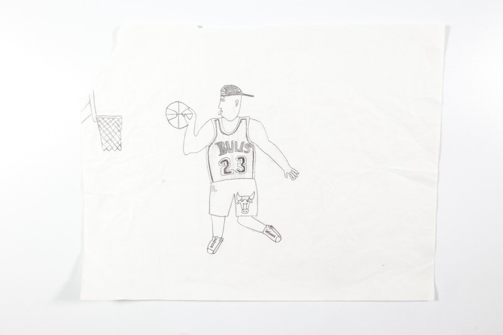 EYEDEA ARCHIVE- Eyedea Childhood Artwork 'Michael Jordan 23" OOAK Bulls