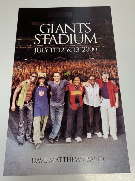 Dave Matthews Band 2000 Concert Promo Poster 3 Nights @ Giants Stadium DMB