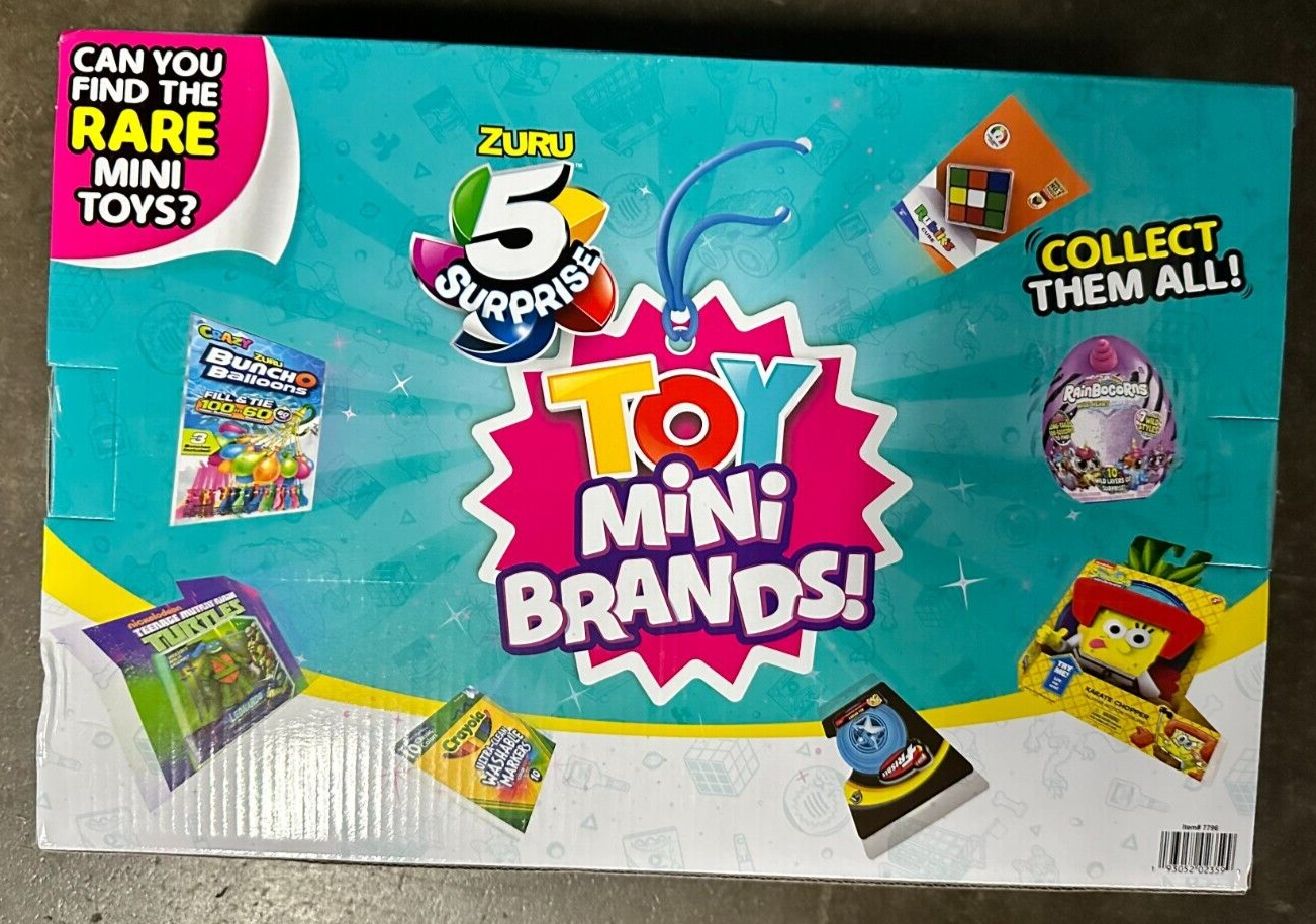 ZURU 5 Surprise Toy Mini Brands! In Box 25 Minis To Unbox! Sealed Box Tik Tok