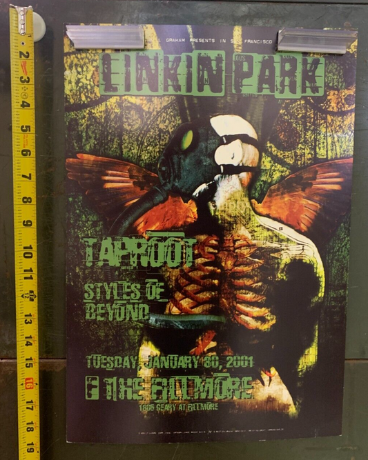 Bill Graham - 2001 - Linkin Park Art By Davis @ Fillmore Auditorium San Fran