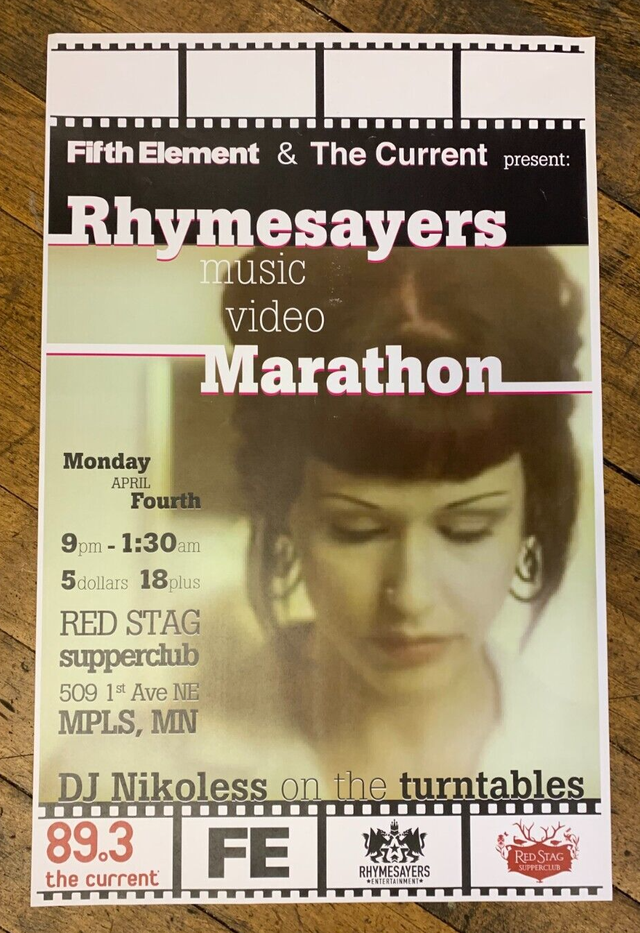 Fifth Element & The Current Present Rhymesayers Music Video Marathon Poster MPLS