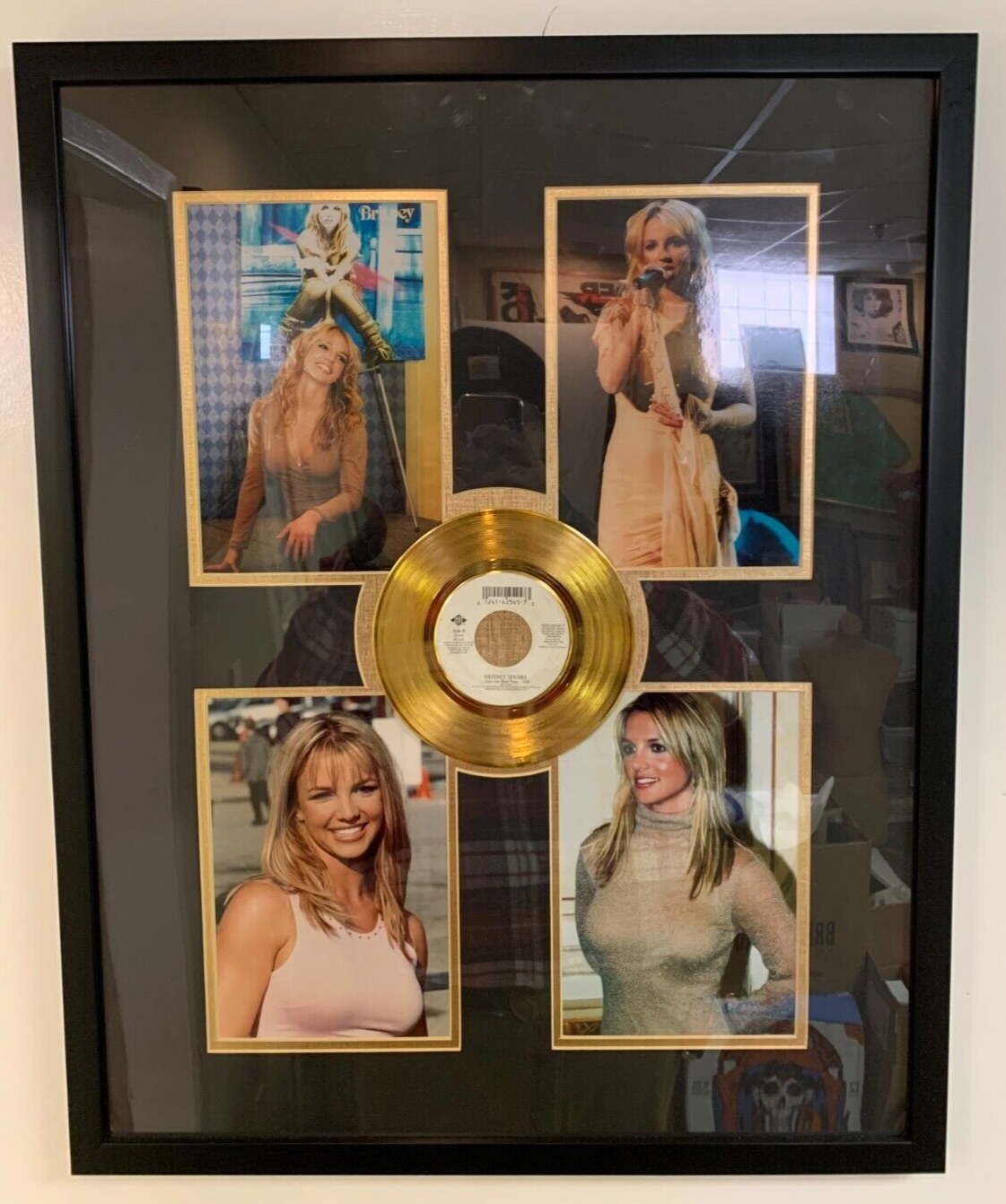 FRAMED Britney Spears "Baby One More Time" Gold Recording Studio Art Pop Stars