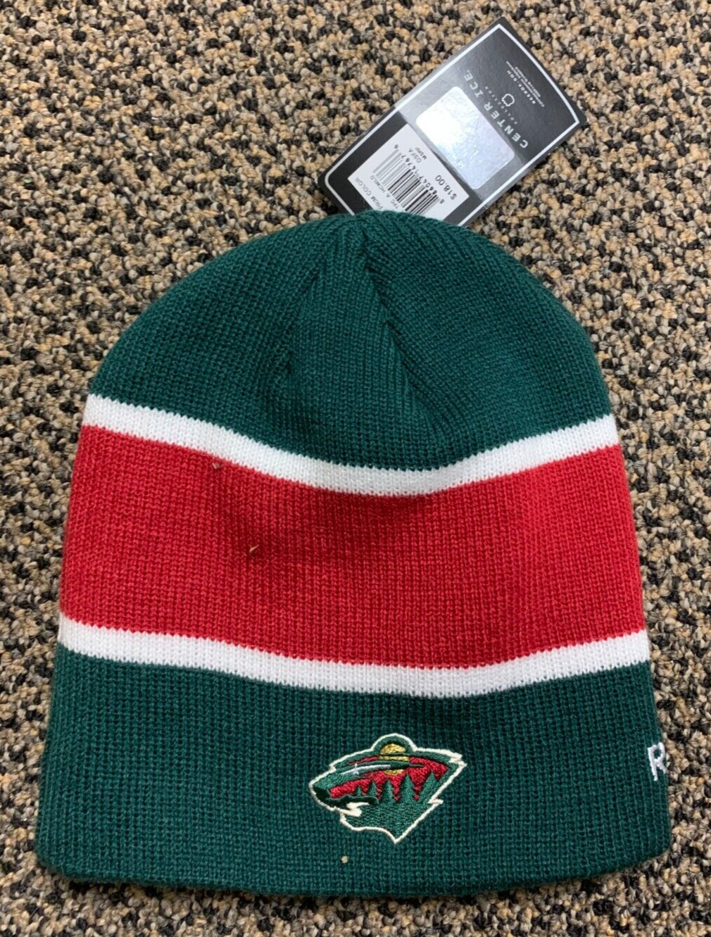 2010 Reebok "Center Ice" Minnesota Wild Winter Cap NHL Hockey Midwest Beanie