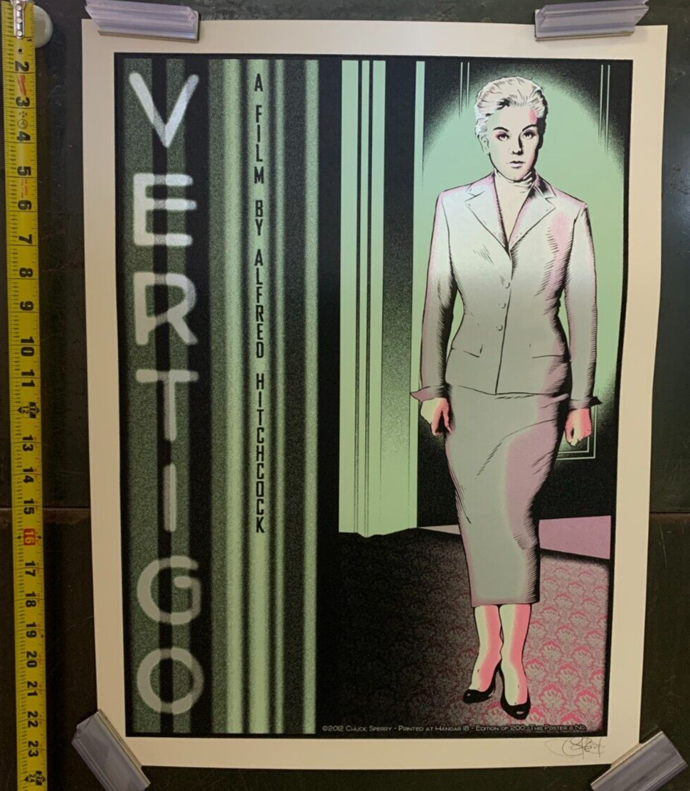 Chuck Sperry - 2012 - "Vertigo" Signed & Numbered /200 Hitchcock Castro Theatre