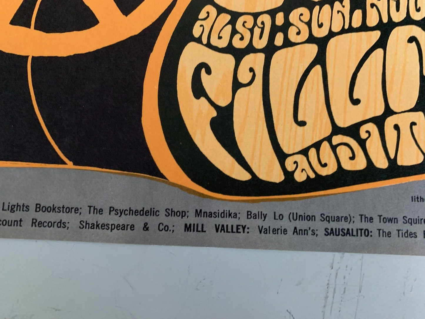 Wes Wilson - 1966 - Grateful Dead Concert Poster James Cotton Bill Graham OP 1st