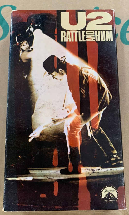 VINTAGE VHS TAPE 1988 U2 Rattle And Hum Paramount Pictures New Wave Bono Edge