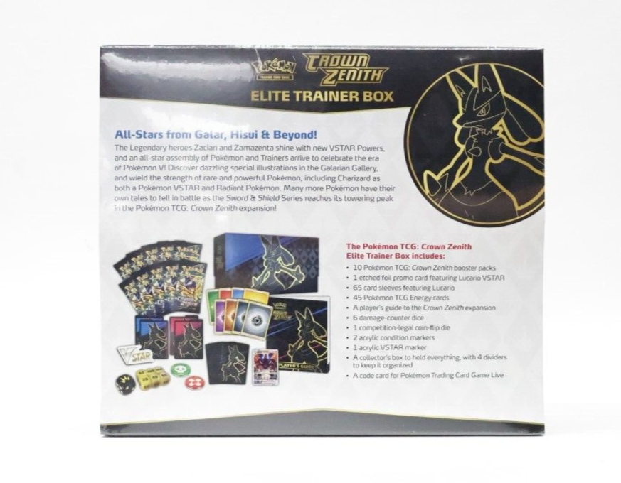 Elite Trainer Box ETB Crown Zenith Pokemon TCG SEALED