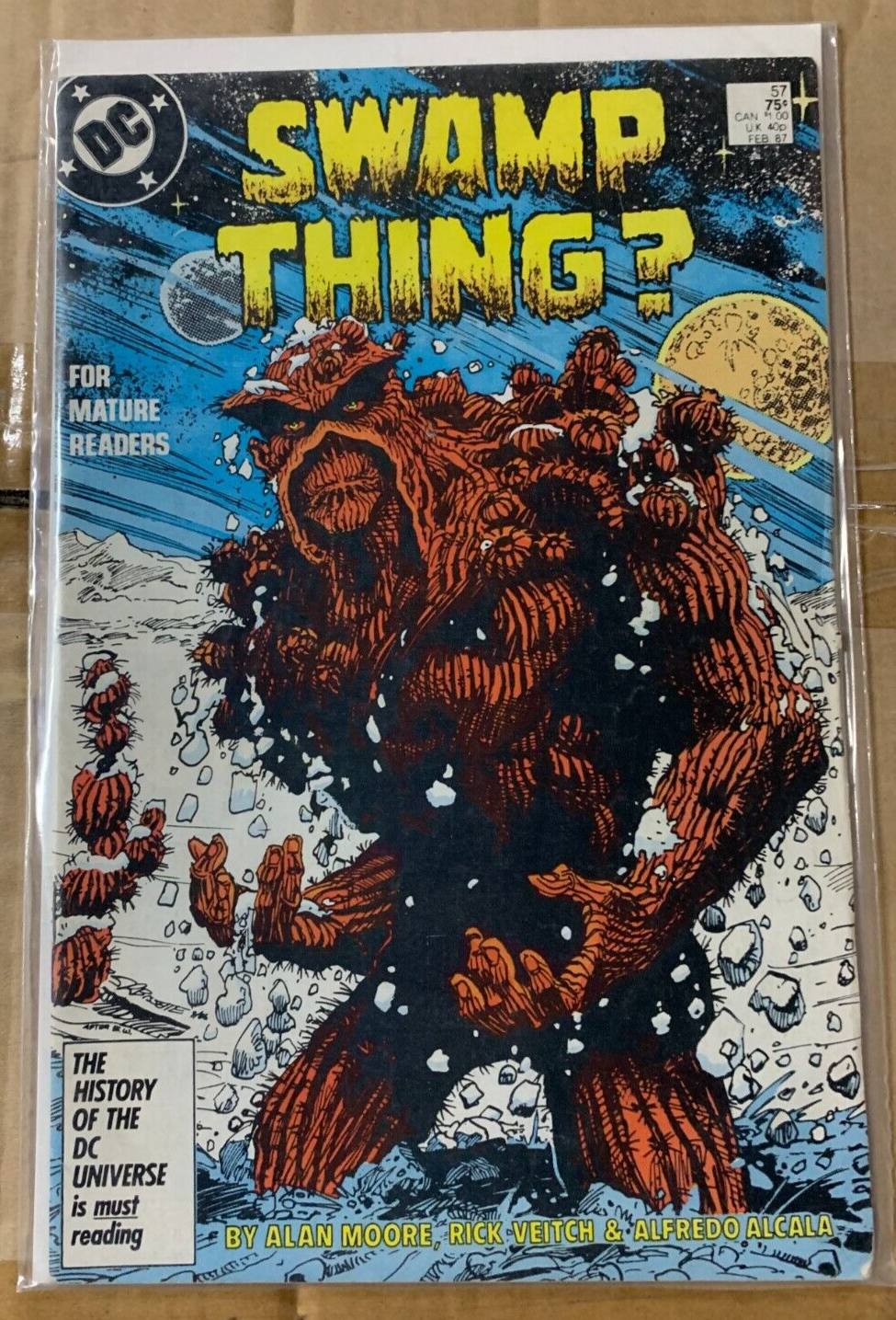 DC Comics "Swamp Thing" #57 (1987 2nd Series) Mysteries In Space! Adam Strange