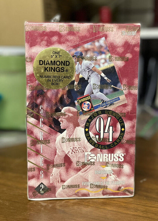  1994 DONRUSS - BASEBALL SERIES 2  BOX! 36 PACKS SEALED One 31/2X5 Dominators