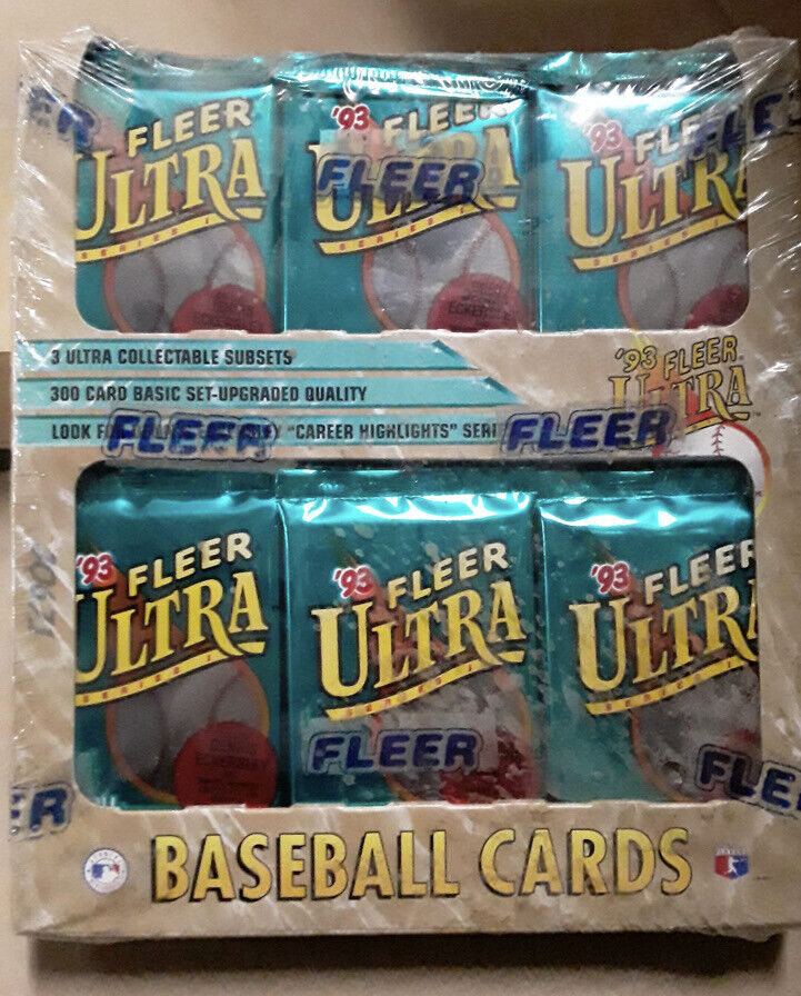 1993 Fleer Ultra Series 1 Baseball Box factory sealed 30 Packs Display Box