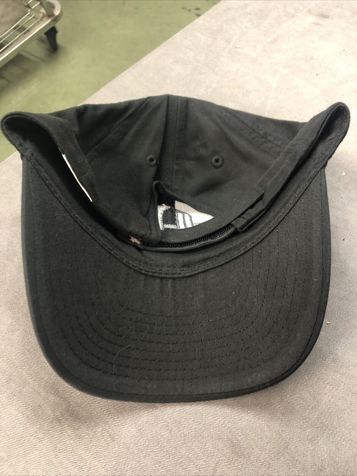 Back Strap Black M Logo Hat Stitched