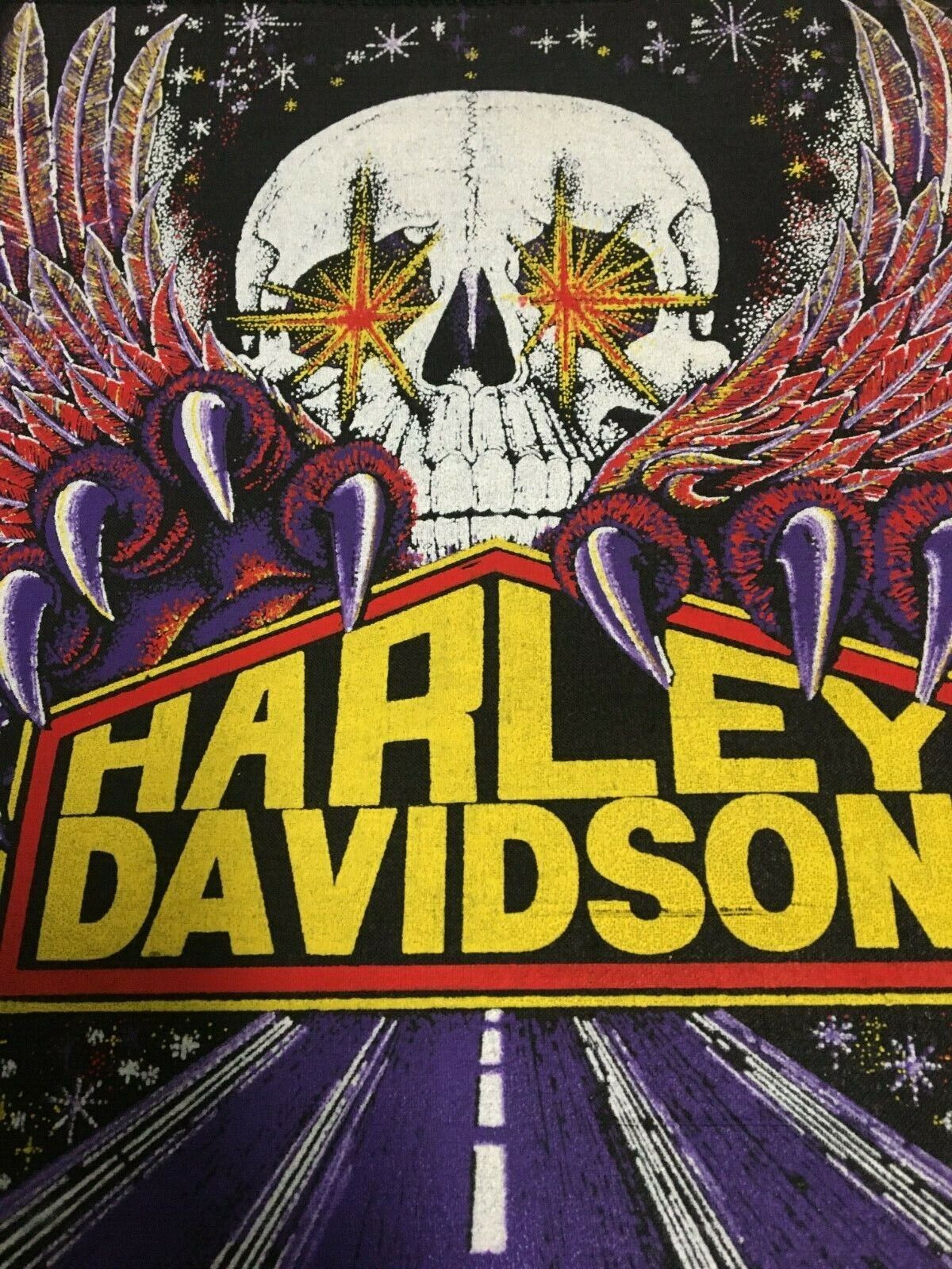 BACKPATCH VINTAGE- Harley Davidson Eagle Highway Skull RARE Easy Rider DIY Style