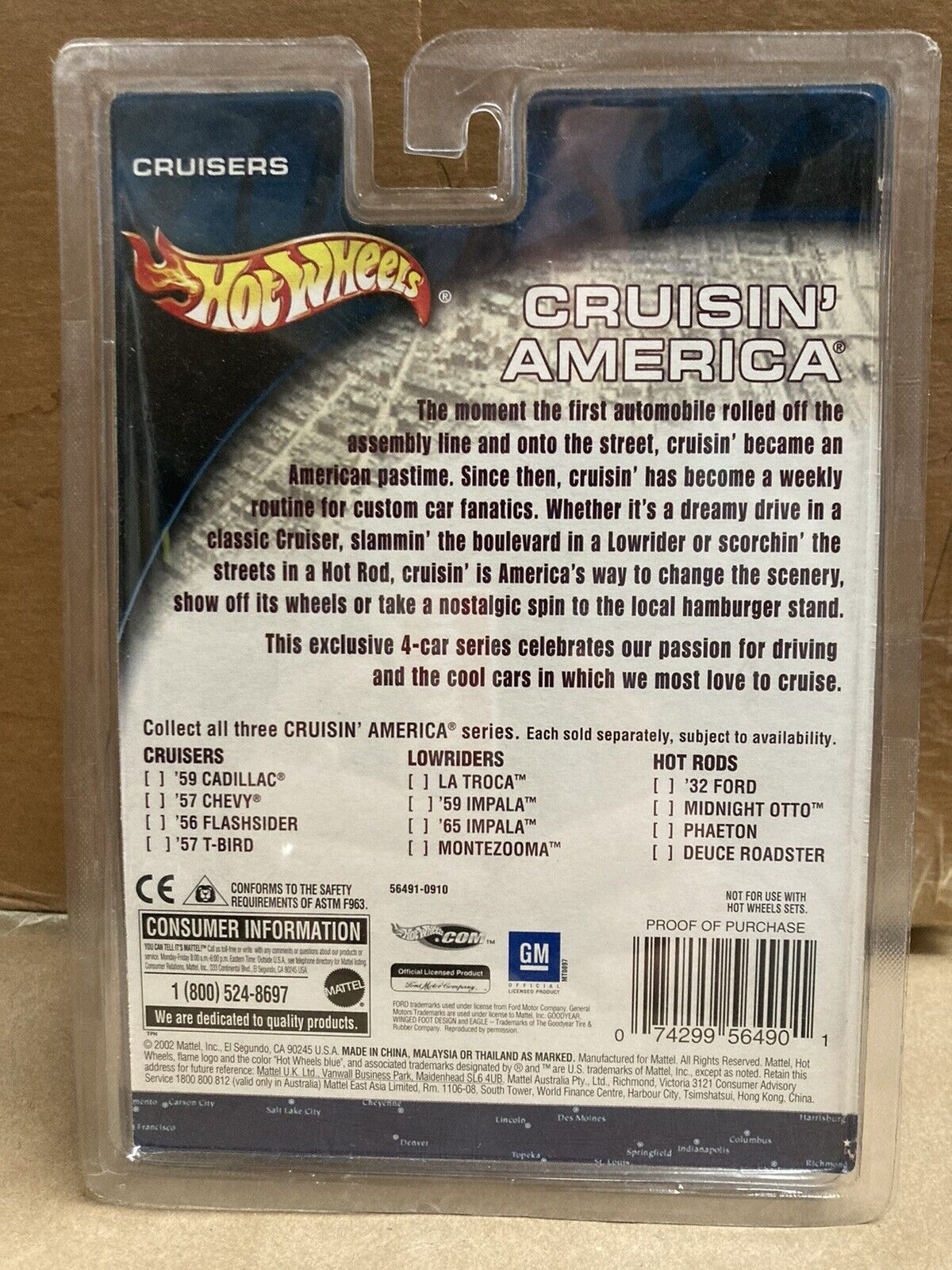 '59 Cadillac Convertible Luxury Street Cruiser Hot Wheels Cruisin' America