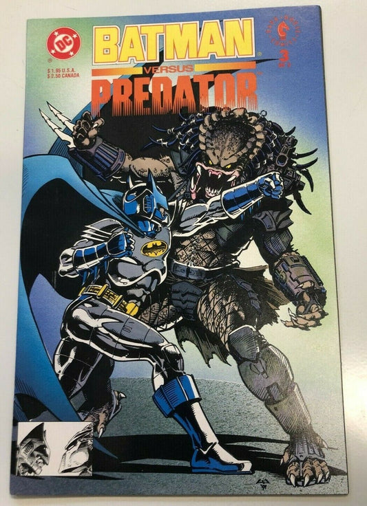 DC Comics Batman Vs. Predator (#3 Only) Of 3 Iconic Multi Universe Gotham City