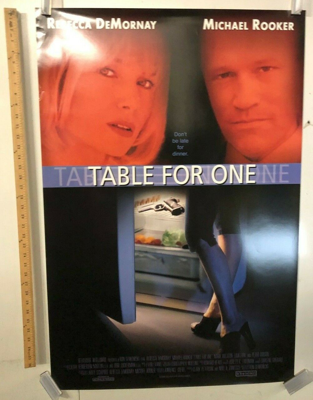 "Table For One" Original Movie Theater Promo Poster 1999 Michael Rooker Thriller