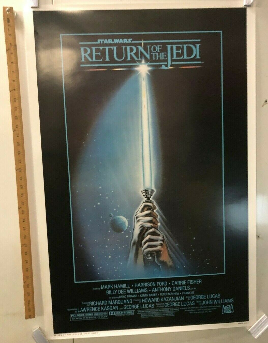 "Star Wars: Return Of The Jedi" 2001 One Sheet Lucasfilm One Sided Skywalker