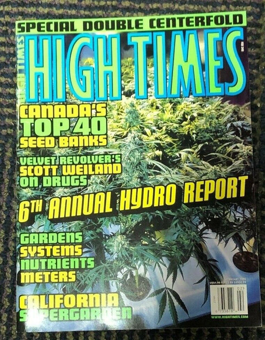 2005 HIGH TIMES FEBRUARY 2005 Special Double Centerfold Canadas Top 40 Seed Bank