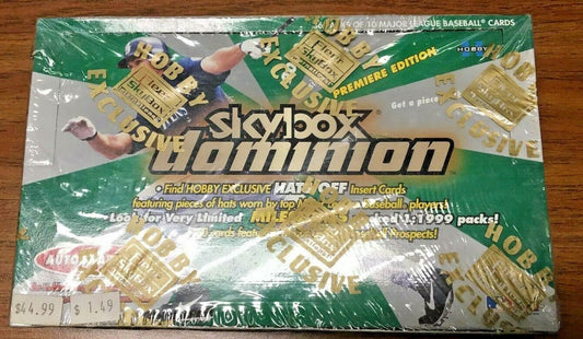 2000 Fleer Skybox Dominion Baseball Hobby Box Factory Sealed Premiere Edition 