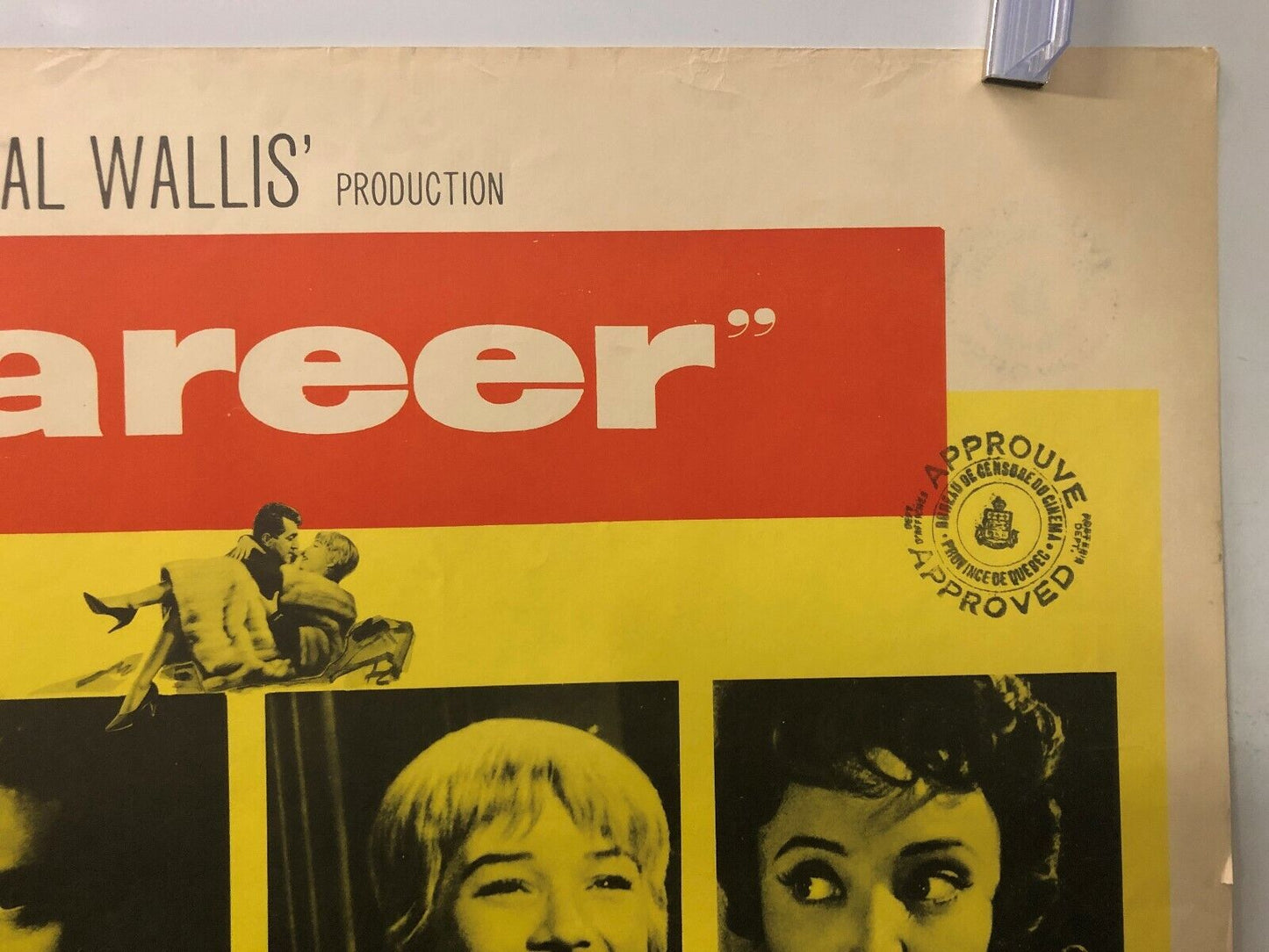 Career (Paramount, 1959). Half Sheet (22" X 28") Style A. Drama