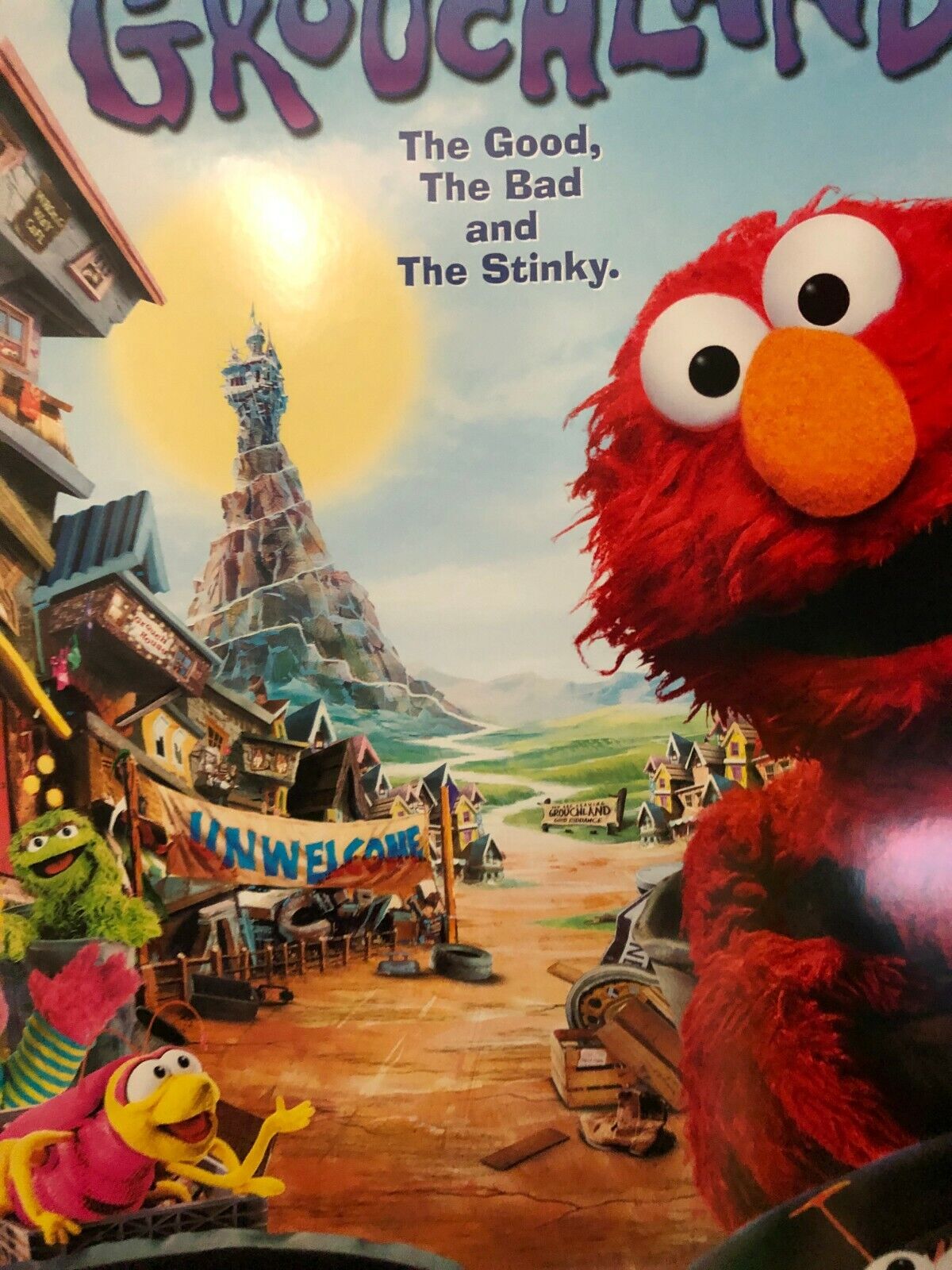 "The Adventures Of Elmo In Grouchland" Original Movie Theater Promo Poster 1999