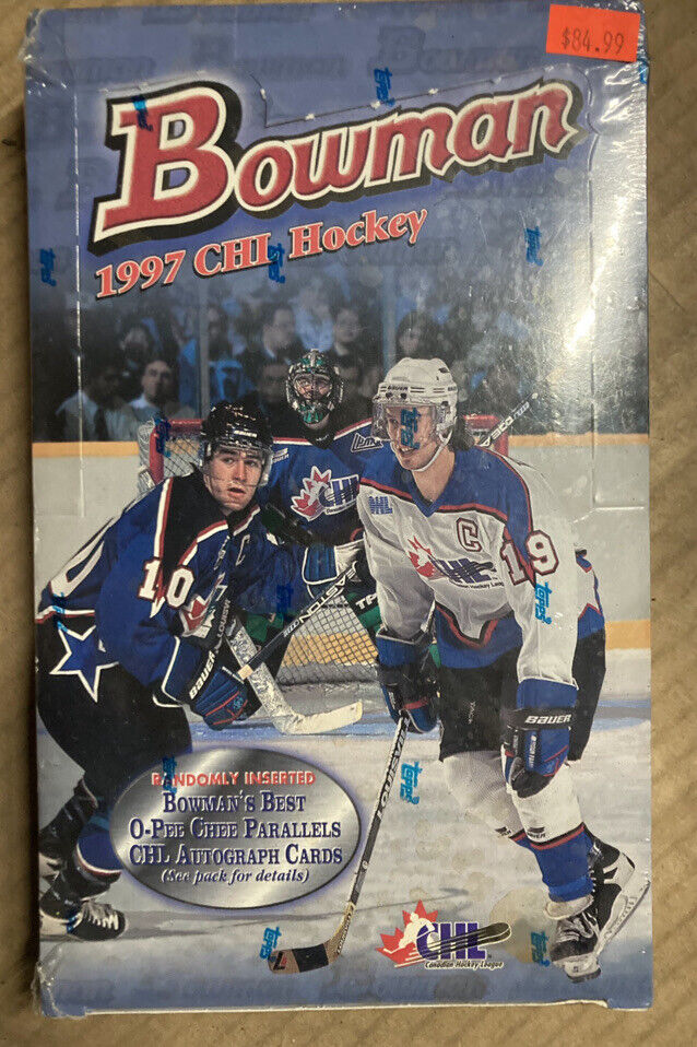 1997 Topps Bowman CHL Hockey FACTORY SEALED Box Joe Thornton, Roberto Luongo RC