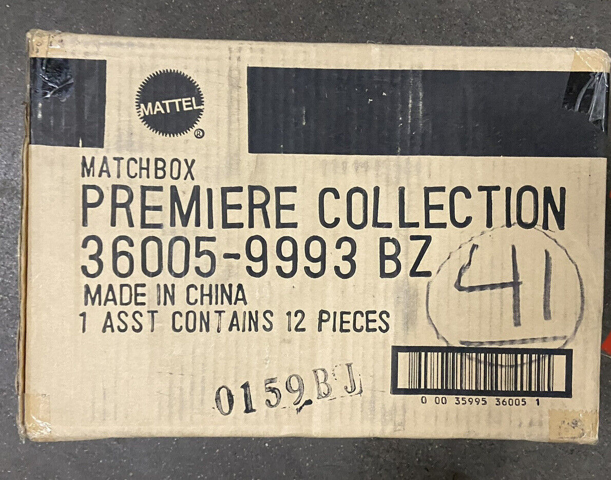 Factory Case Of 12 - Matchbox premiere Collection 36005-9993bz 12 toys in case 