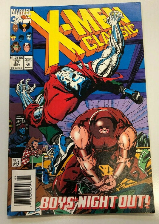 COMIC BOOK Marvel Comics X-Men Classic 1993 #87 Boys Night Out! iconic Action