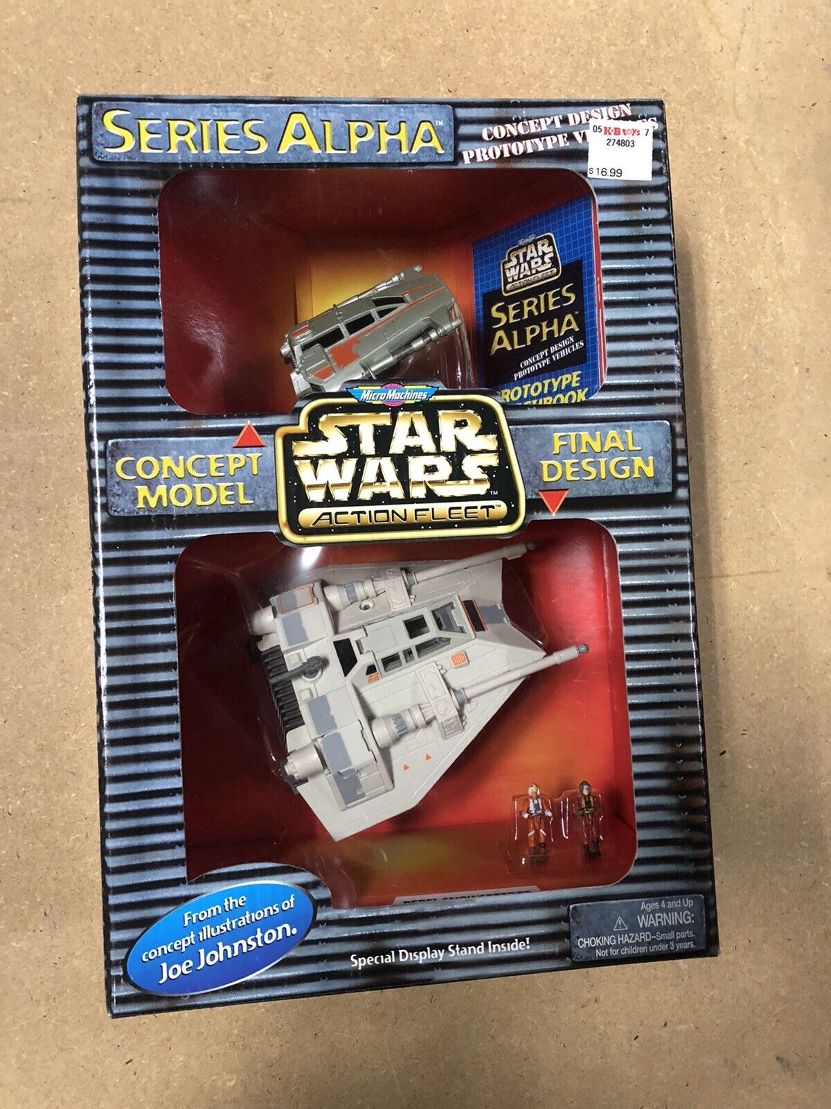 1997 Galoob Star Wars Concept Design Series Alpha Rebel Snowspeeder NIB Luke 