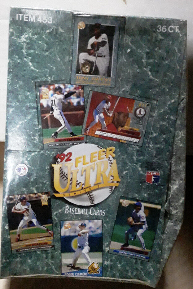 1992 Fleer Ultra Series 1 Baseball Hobby Box Factory Sealed 36 Pack Case Fresh