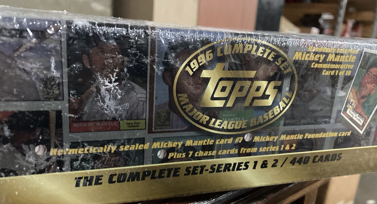 1996 Topps MLB Baseball 440 Card Complete Set Series 1 & 2 Mantle Factory Sealed