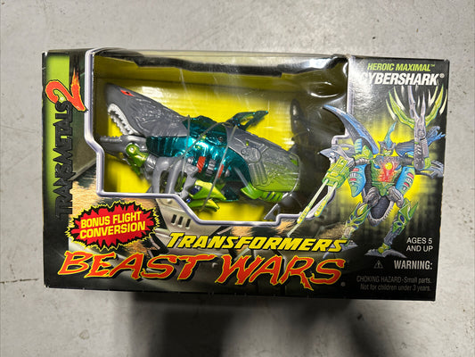 093 1998 Hasbro Transformers Beast Wars TransMetals 2 Cybershark Maximal