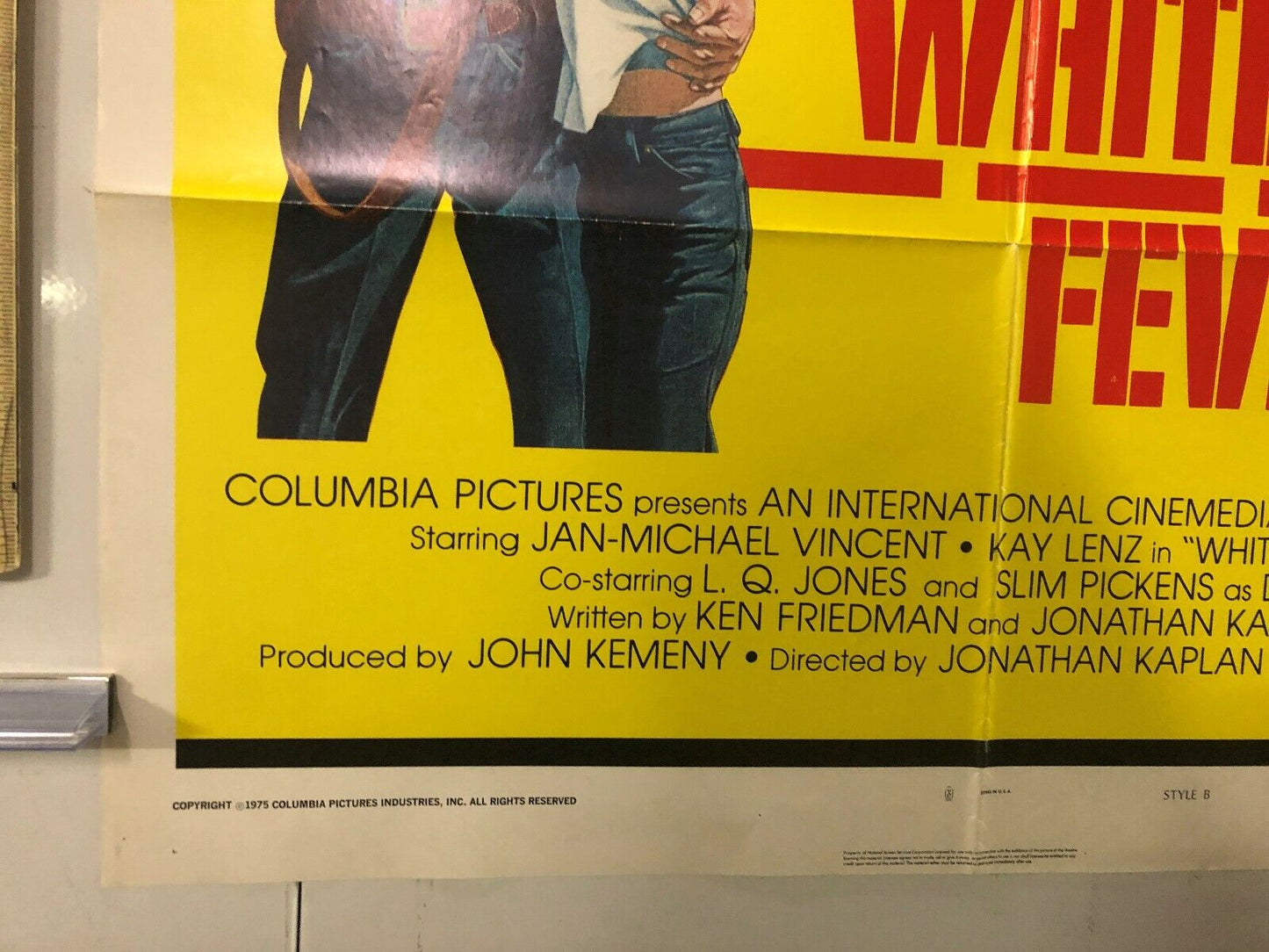 White Line Fever (Columbia, 1975). One Sheet (27" X 41") Style B. Action