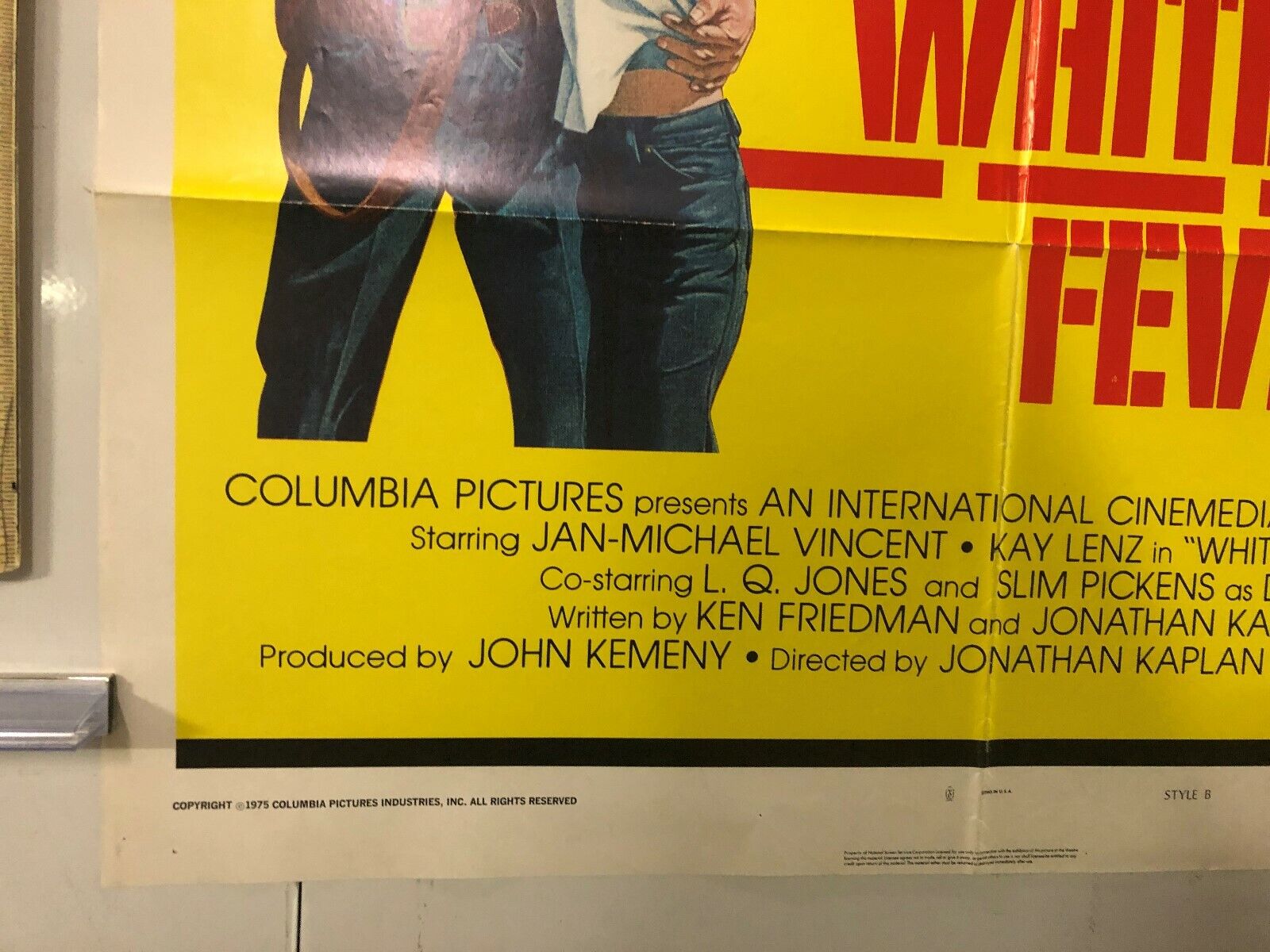 White Line Fever (Columbia, 1975). One Sheet (27" X 41") Style B. Action