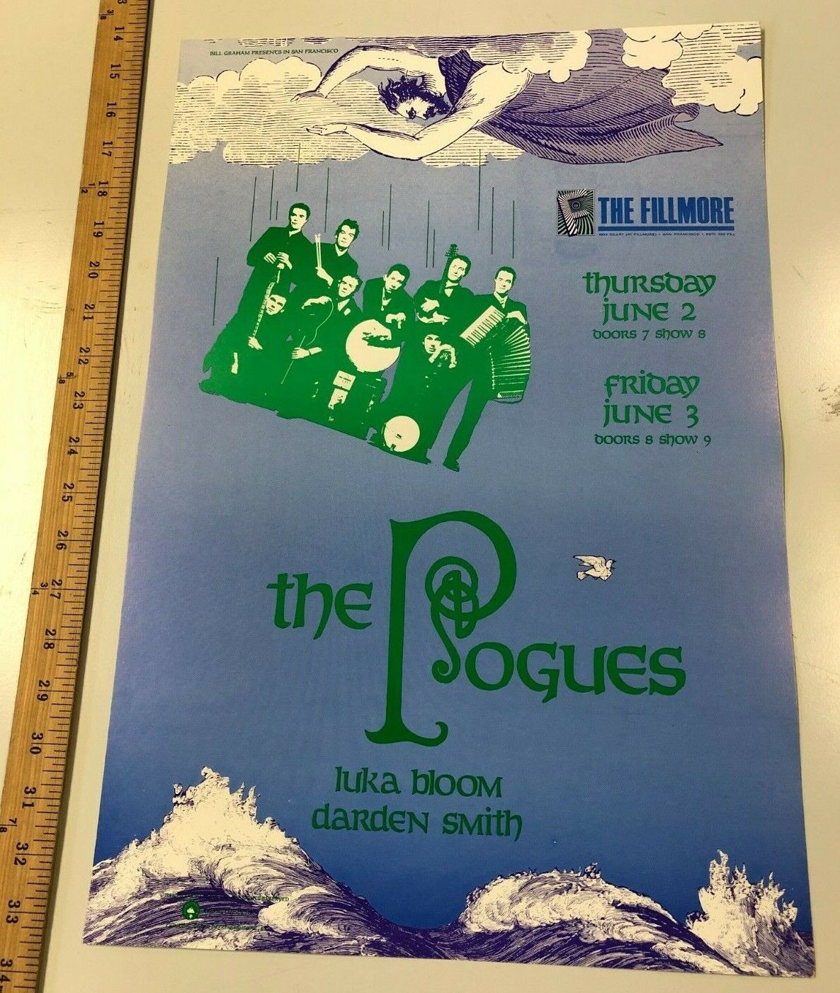 Bill Graham - 1988 - The Pogues W/ Luka Bloom & Darden Smith @ The Fillmore