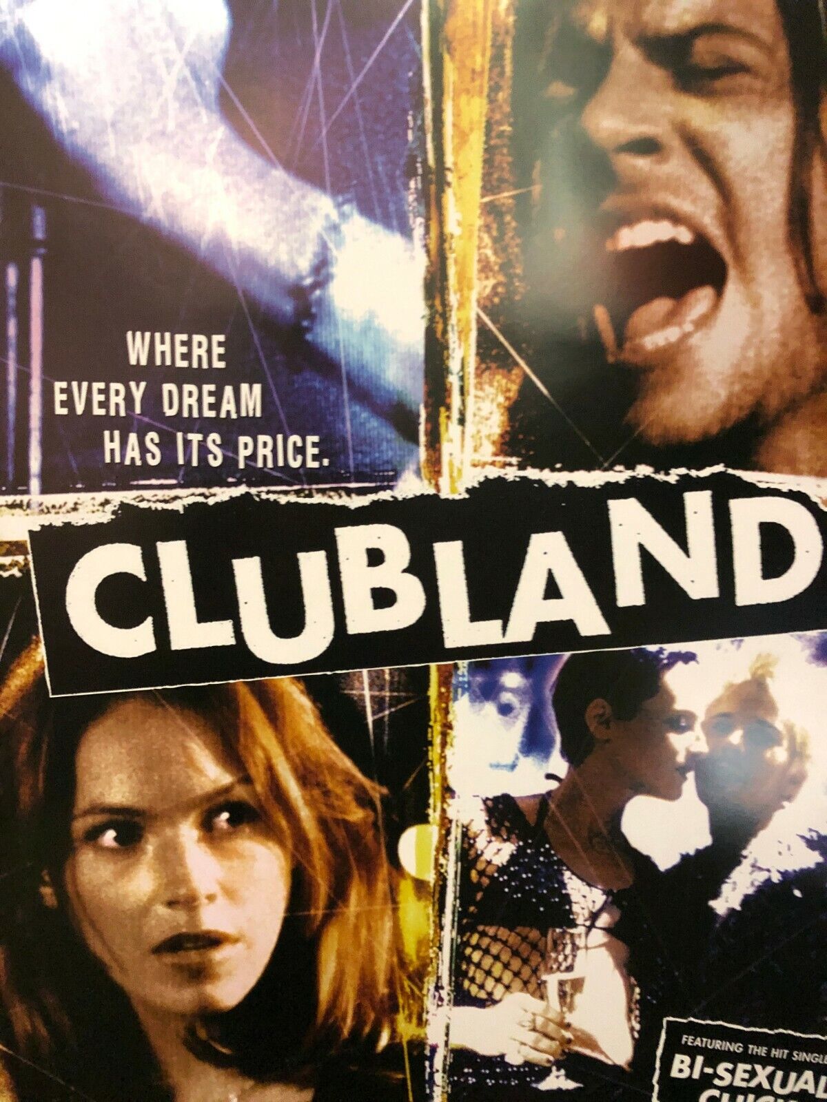 "Club Land" Original Movie Theater Promo Poster One Sheet 1999 Bisexual Chick