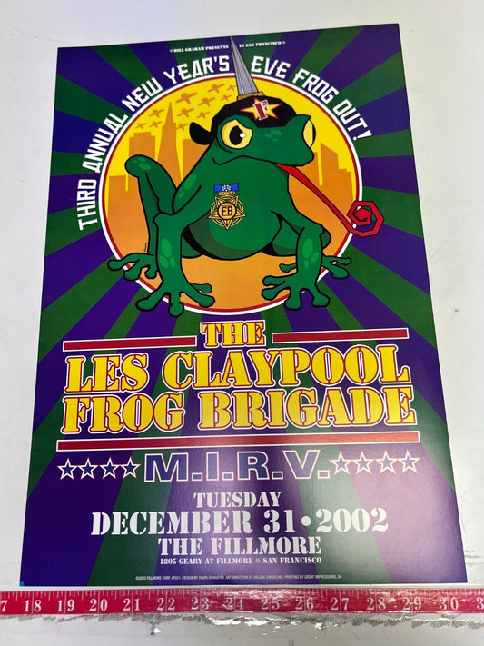 Dawn Schaefer - 2002 - The Les Claypool Frog Brigade Concert Poster BGP Fillmore