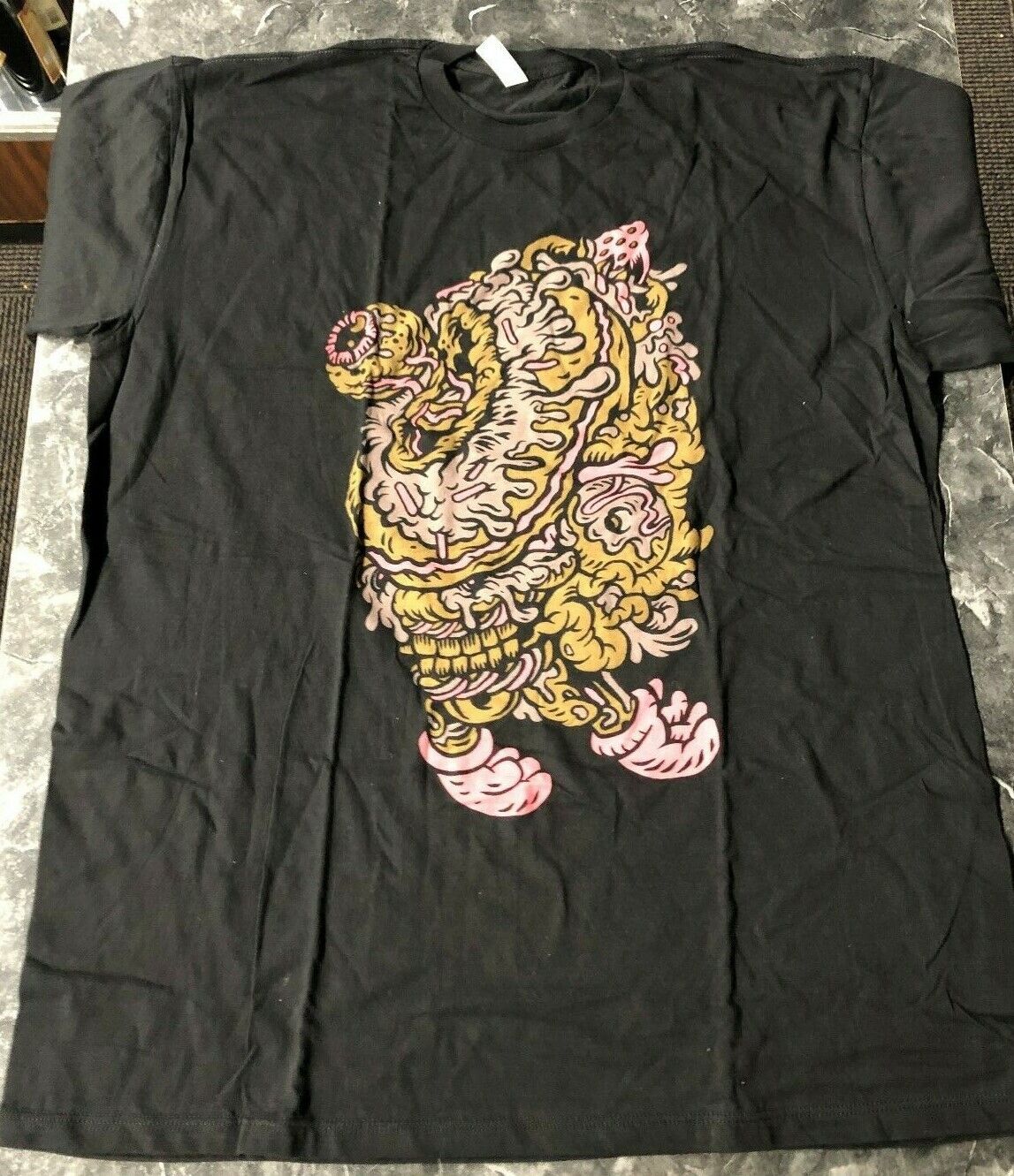 Nick DiFabbio T Shirt - Inside Out Donut Ghost Cherry Moth Cake XL Alstyle Black